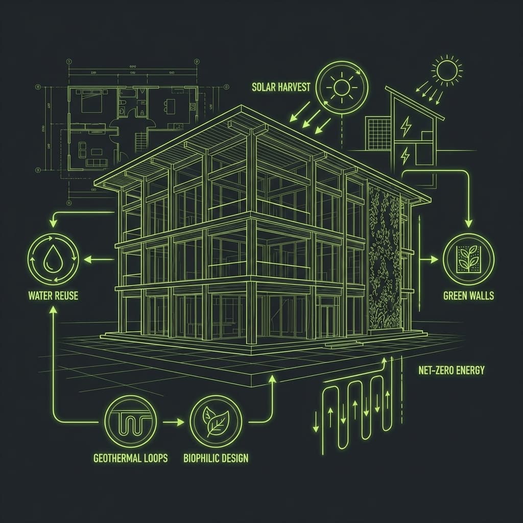 Neraga Sustainability - Technical Architectural Schematic